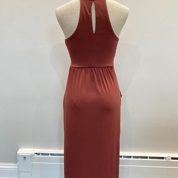 BCBGenration Mahogany Drape Pocket Midi Dress Size XS - Picture 5 of 5